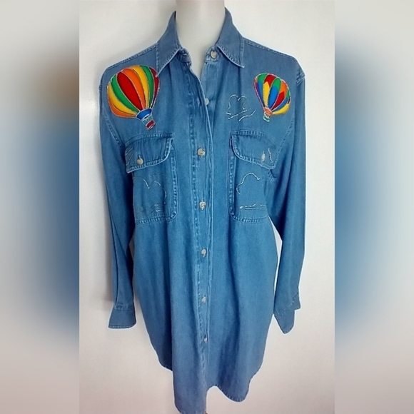 VINTAGE DENIM SHIRT WITH AIR BALLOONS - Picture 3 of 9